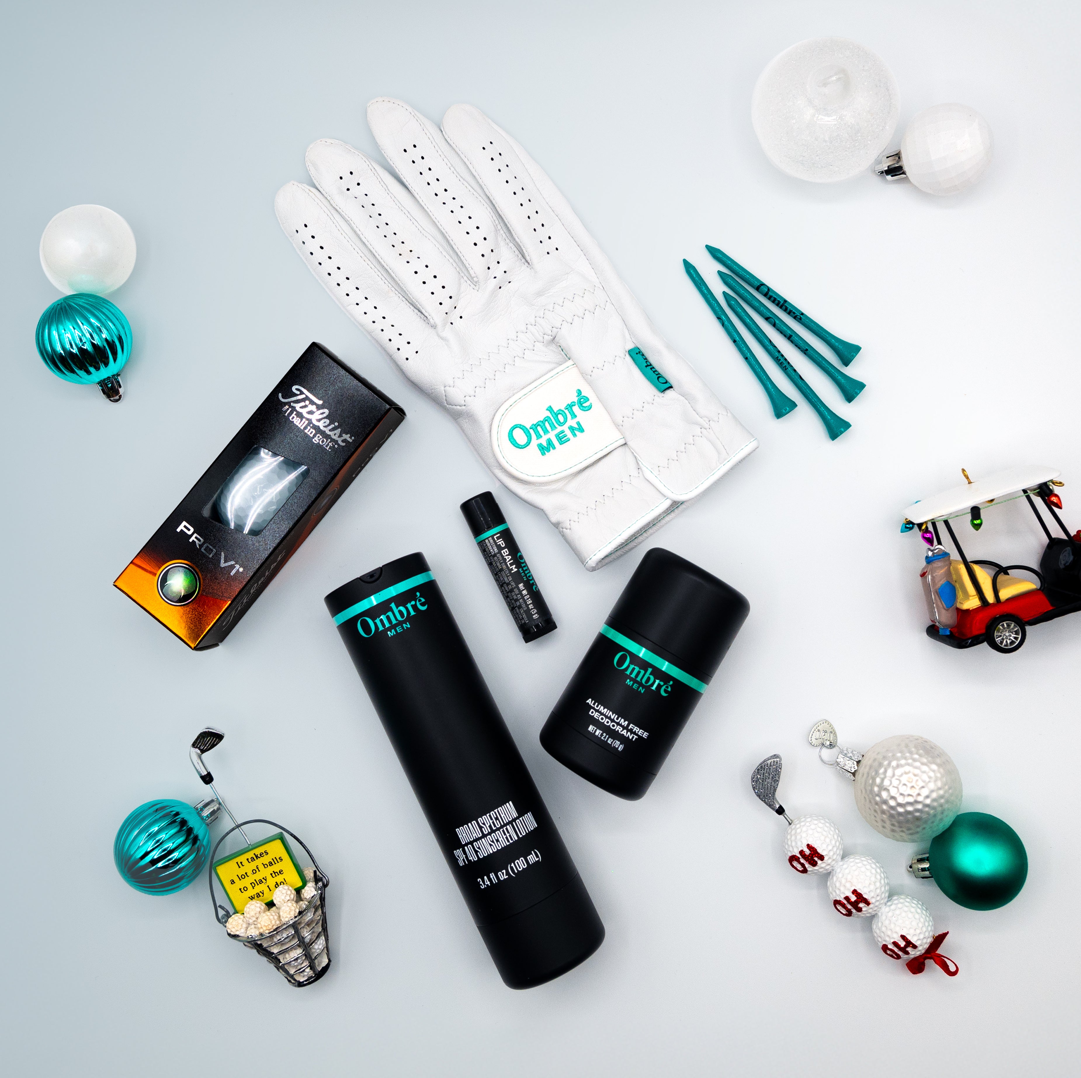 The Golf Pro Holiday Gift Box with Men's Premium Daily Sunscreen & Deodorant