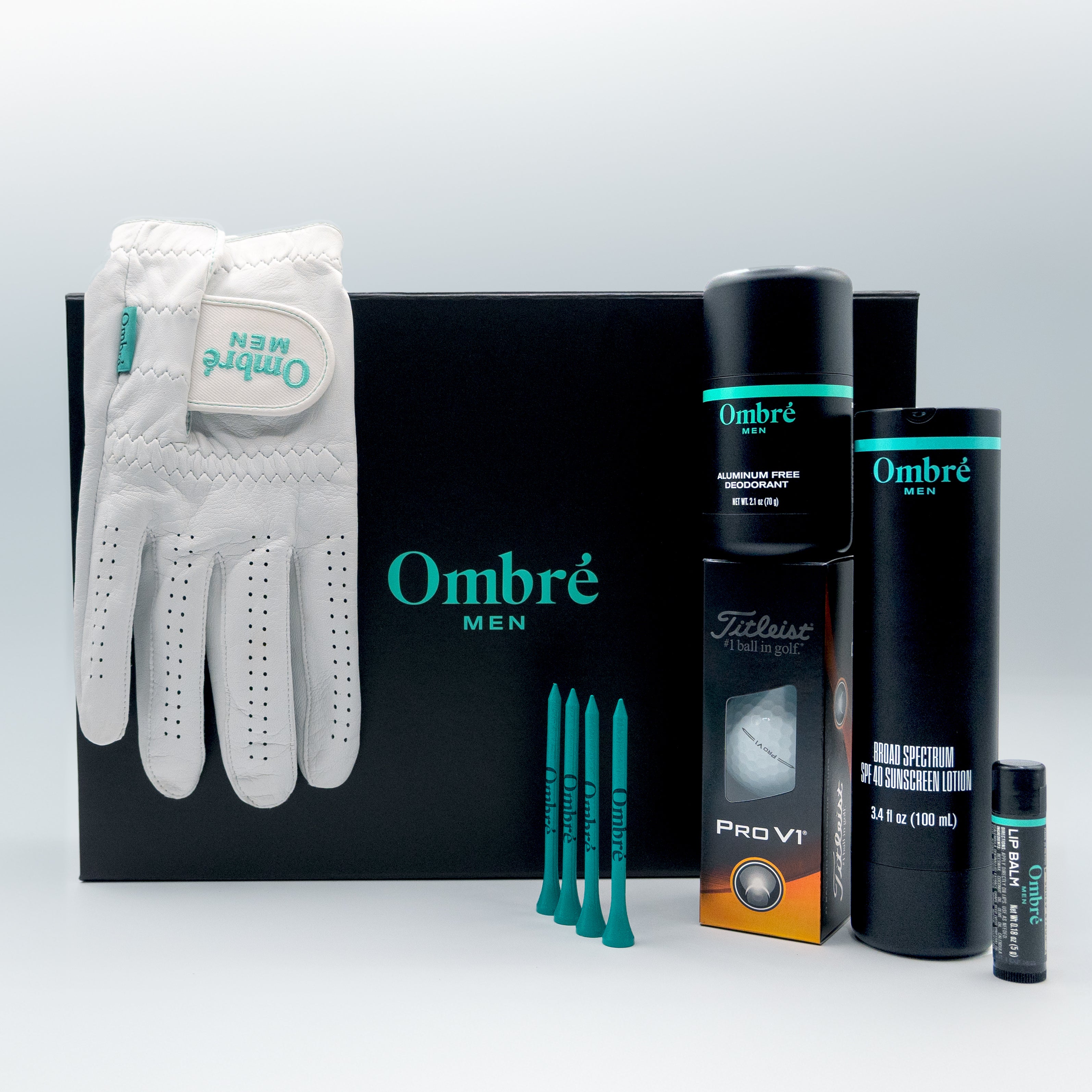 The Golf Pro Holiday Gift Box with Men's Premium Daily Sunscreen & Deodorant