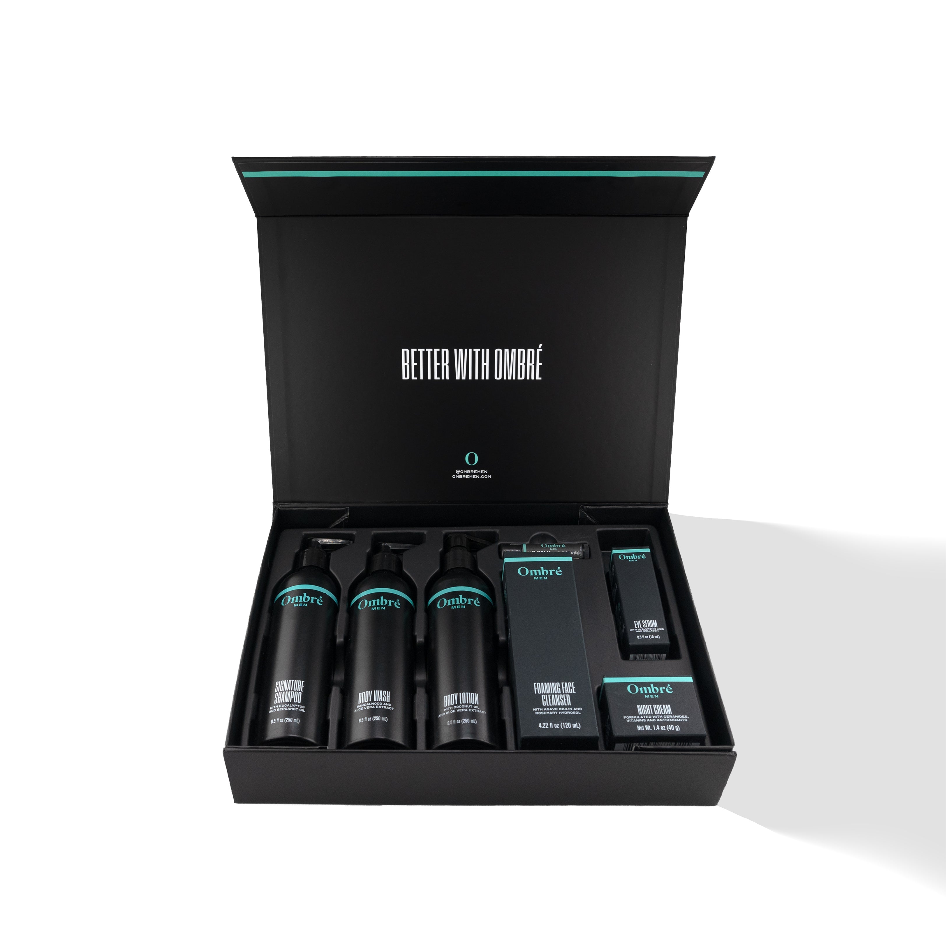 The Man Gift Box Premium Personal Care Kit with Anti Aging Eye Serum