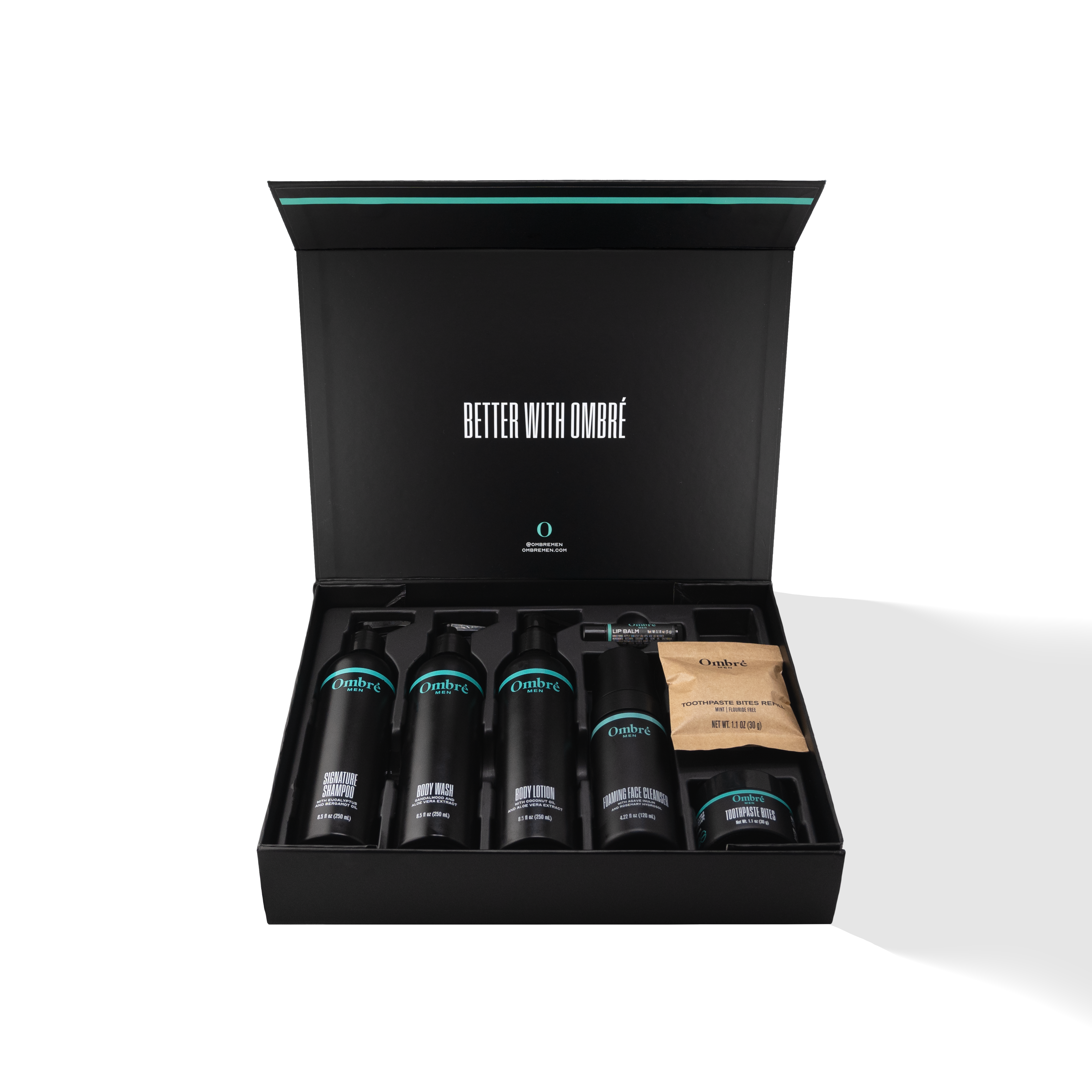 The Man Gift Box Premium Personal Care Kit with Toothpaste Bites